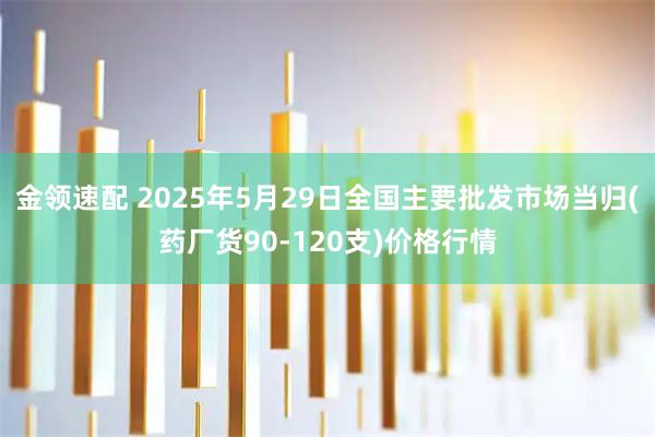 金领速配 2025年5月29日全国主要批发市场当归(药厂货90-120支)价格行情