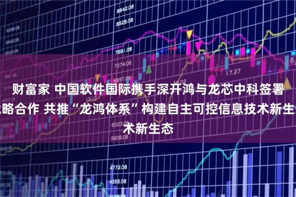 财富家 中国软件国际携手深开鸿与龙芯中科签署战略合作 共推“龙鸿体系”构建自主可控信息技术新生态