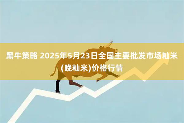 黑牛策略 2025年5月23日全国主要批发市场籼米(晚籼米)价格行情